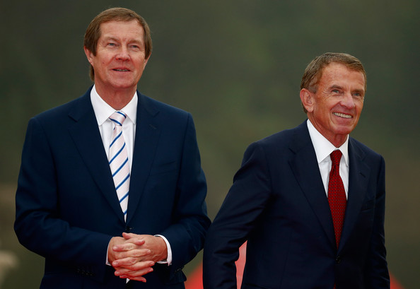 George O'Grady and Tim Finchem. (Photo - Gettys)