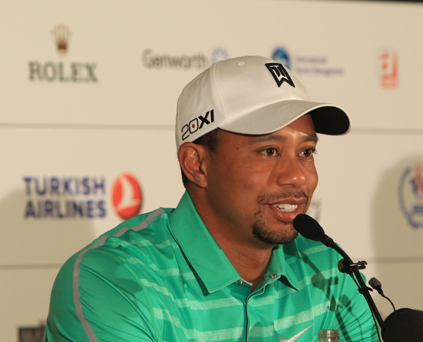 Tiger Woods announces he is returning to competition on October 13th and will also contest the 2016 Turkish Airlines Open. (Photo - Stuart Adams www.golftourimages.com: 6th November 2013