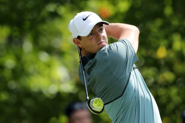 Rory McIlroy on route to shooting his lowest PGA Tour round this year on day three of the Deutsche Bank Championship. (Photo - PGA Tour .com)