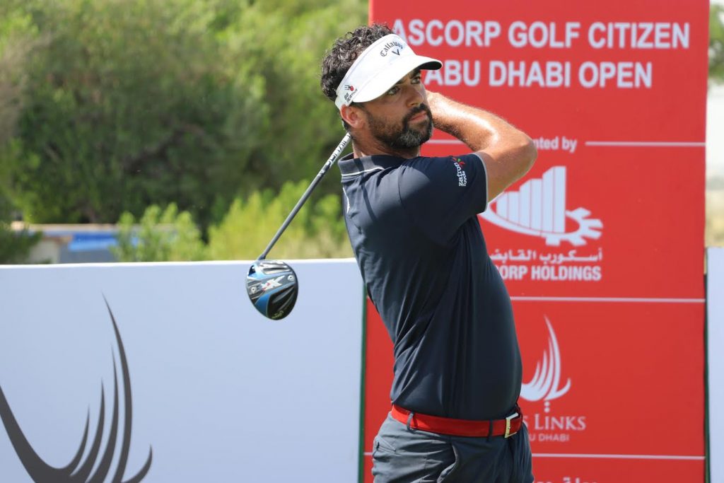 England-born Zane Scotland near the lead with a round to play in Abu Dhabi.
