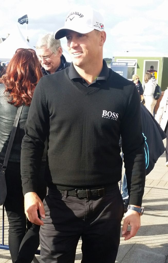 Sweden's Alex Noren pretty pleased after equalling the Carnoustie course record.