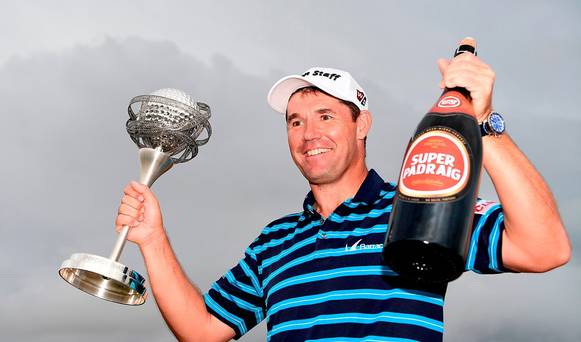 Padraig Harrington has his hands full after capturing a 30th pro career title. (Photo - European Tour)