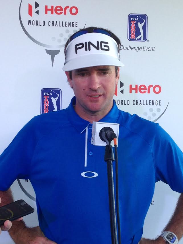 Bubba in upbeat mood after posting second round 63. (Photo - Suzanne Kemper)