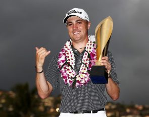 Justin Thomas breaks the Tour's 72-hole record in winning the Sony Hawaiian Open. (Photo - www.pgatour.com)