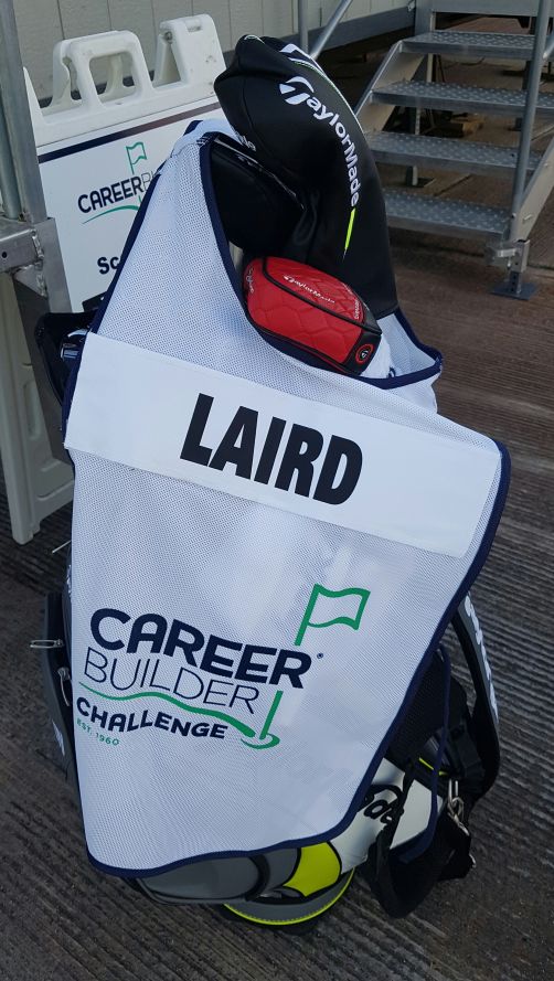 Martin Laird's bag after his round