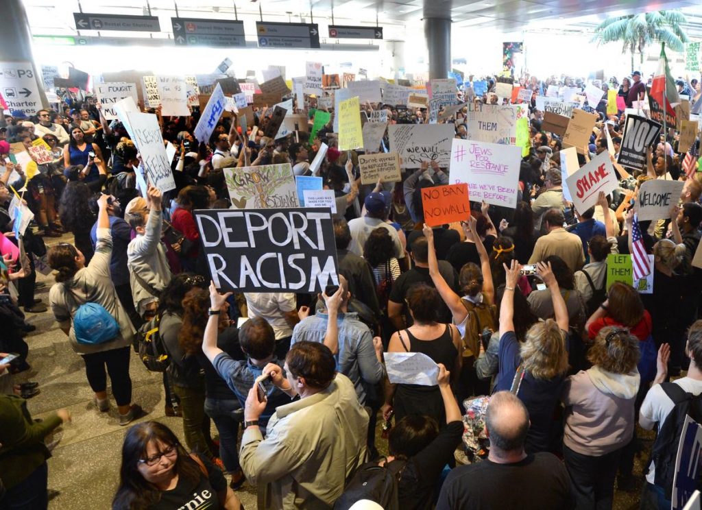 The scene at LAX last Sunday and with Tiger Woods caught-up in the drama.
