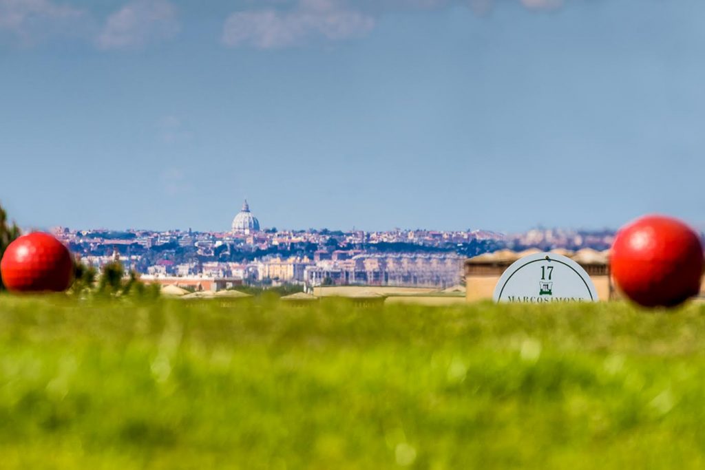 And the stunning view of St. Peter's Basilica from the Marco Simone course. (Photo - Marco Simone Golf and Country Club, Biagiotti Fashion Group)