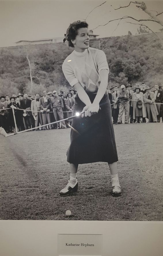 Padraig Harrington admiring Audrey Hepburn's grip and takeaway.