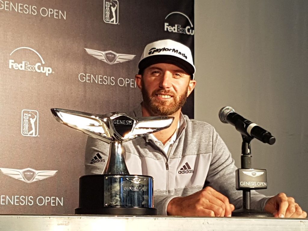 New World No. 1 Dustin Johnson 