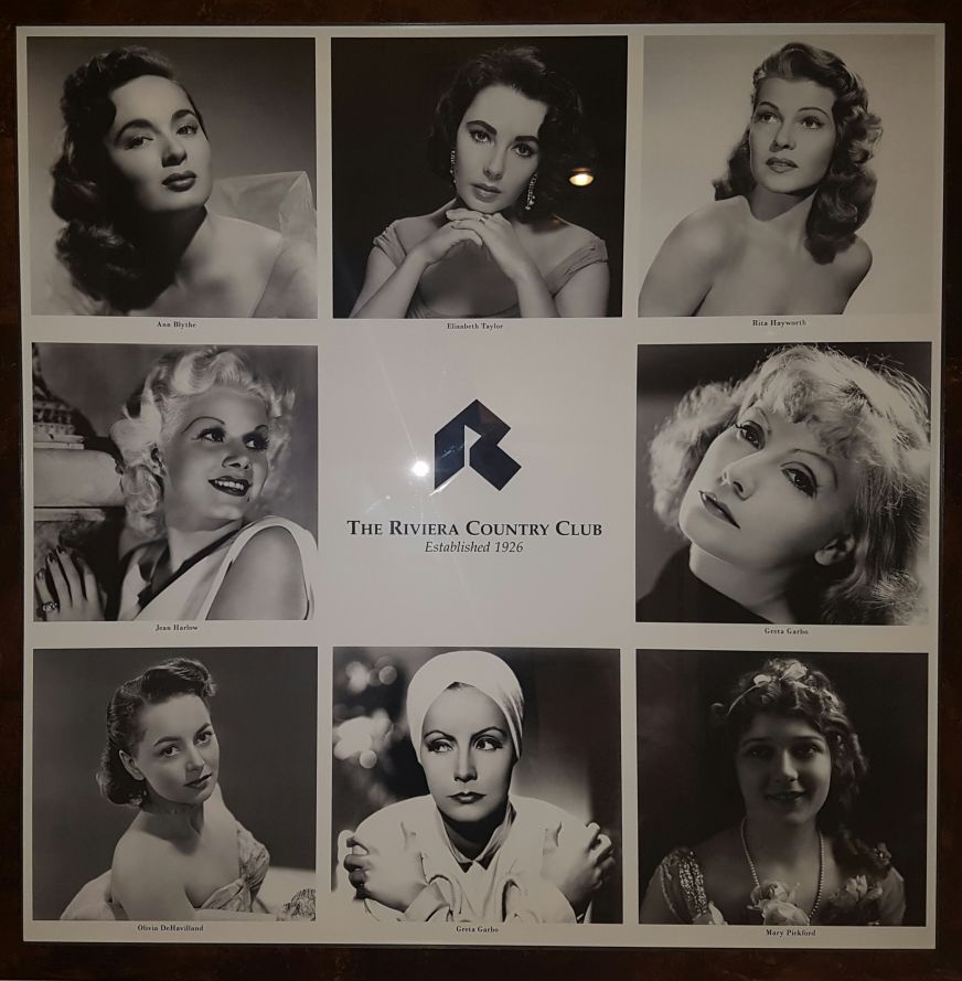 Seven greats of Hollywood including Jean Harlow left centre.