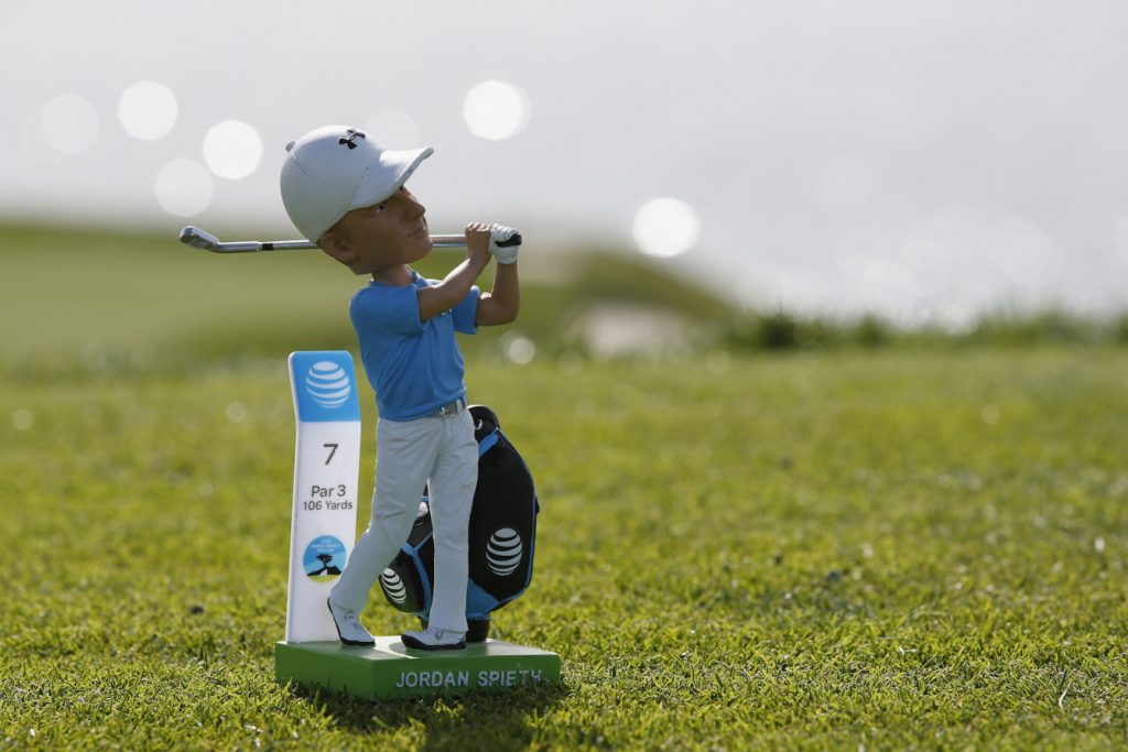 Jordan Spieth setting a new PGA Tour career record in leading by six shots/