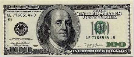 A $100 bank note