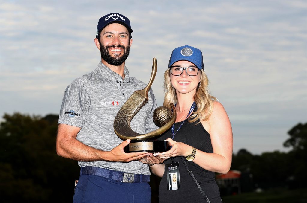 Adam Hadwin and his future wife, Jessica (Photo - PGA Tour)