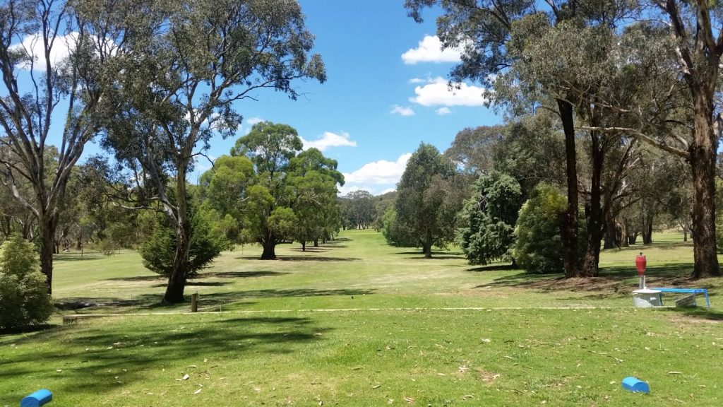 Blayney's opening hole - a heart in your mouth start to your round at Blayney GC.