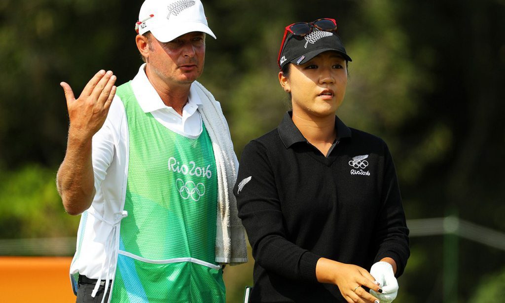 Aussie born Jason Hamilton working with women's World No. 1 Lydia Ko but this week calling the shots for Ian Poulter.