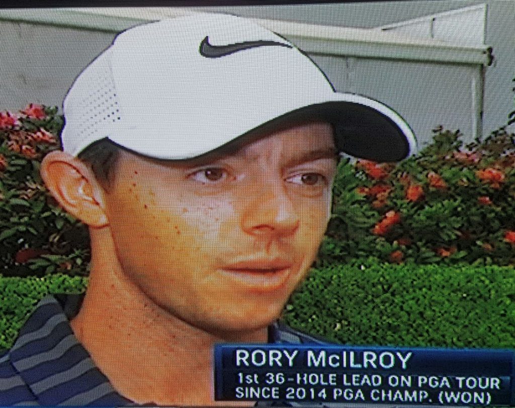 Rory McIlroy fights off a stomach bug to muscle his way to a two shot lead on day two of the WGC - Mexico Championship