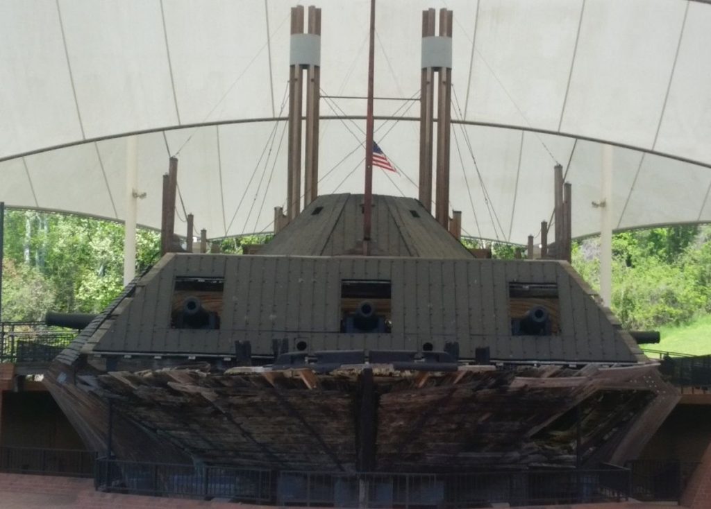 USS Cairo on show within the Vicksburg Nationa; Military Park