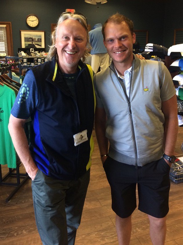 Danny Willett visits the Forest Hills Pro Shop and plays the course ahead of presenting the Masters green jacket.