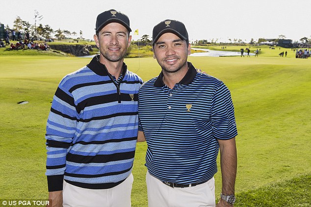 Fellow Queenslanders and good friends Jason Day and Adam Scott.