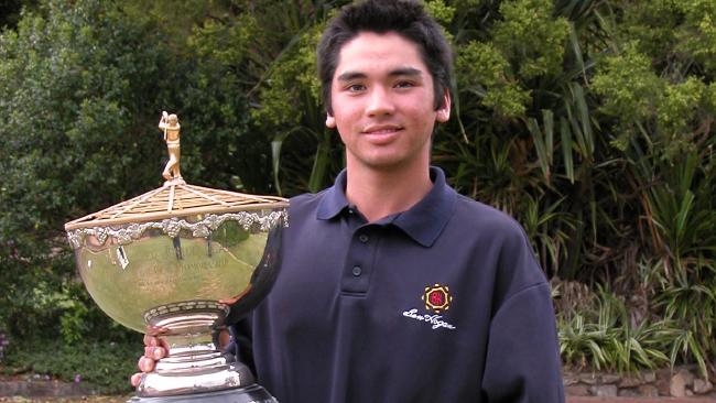 Jason Day as a teenager and starting to win golf tournaments