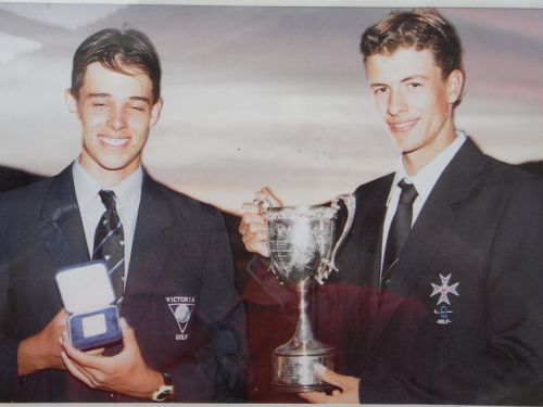 Adam Scott defeats Aaron Baddeley to win the 1997 Australian Boys title at Alice Springs.